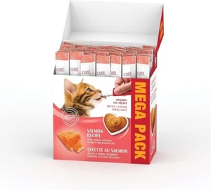 Catit Creamy Lickable Cat Treats - 50 pack, Salmon Recipe - Opened/Damaged Box - Picture 1 of 1
