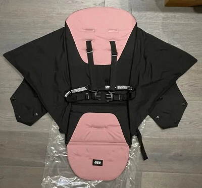 ⭐️ Mamas & Papas ARMADILLO CITY2 ROSA SILLA DE COCHECITO TELA Y ARNÉS NUEVO