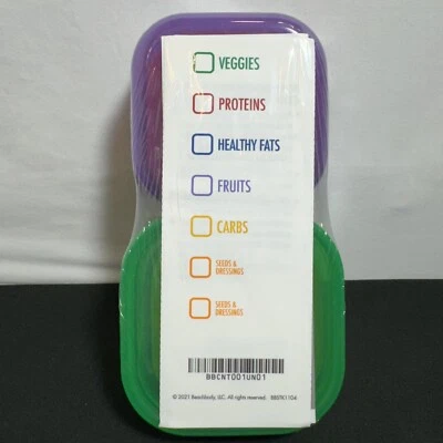 Beachbody Portion Control 7 Piece Container Kit Healthy Diet 21 Day Food Plan - Image 1 of 4