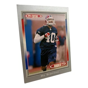 Tarjeta de novato Ko Simpson #478 Silver Border 2006, Topps Total Buf14 - Imagen 1 de 3