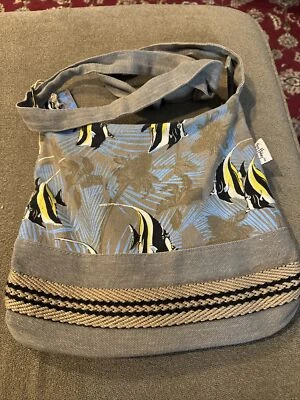Bolso de Mano Guy Harvey Tropical Fish Lona Algodón (CT) Foto 1 de 4