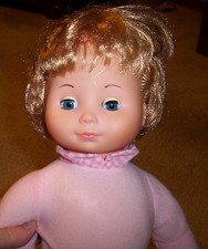 Vintage Fisher Price Doll My Sleepy Baby # 207 1978 Soft Body Lovey Baby Doll