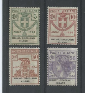 REGNO 1924 ENTI B.C.M. 4V. ** CERT. - Picture 1 of 1