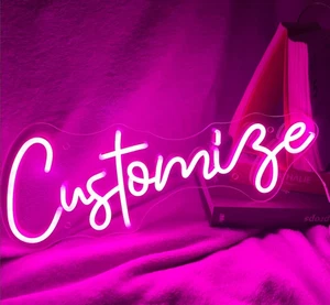 Insegna Al Neon LED Neon Personalizzabile Scritte Led Decorazione Parete Scritta - Foto 1 di 12