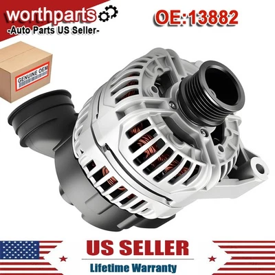 Alternator 13882N for 2001-2006 BMW 320i 325Ci 325i 325xi 330Ci 330i 330xi X5 Foto 1 de 4