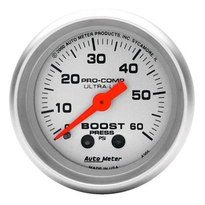 Auto Meter 4305 Ultra-Lite Mechanical Boost Gauge, Regular, 2.3125 in. - Picture 1 of 1