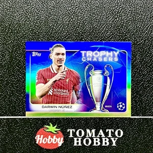 Topps UEFA Club Competitions 2024-25 Darwin Nunez /99 Green Trophy Chasers - Bild 1 von 2