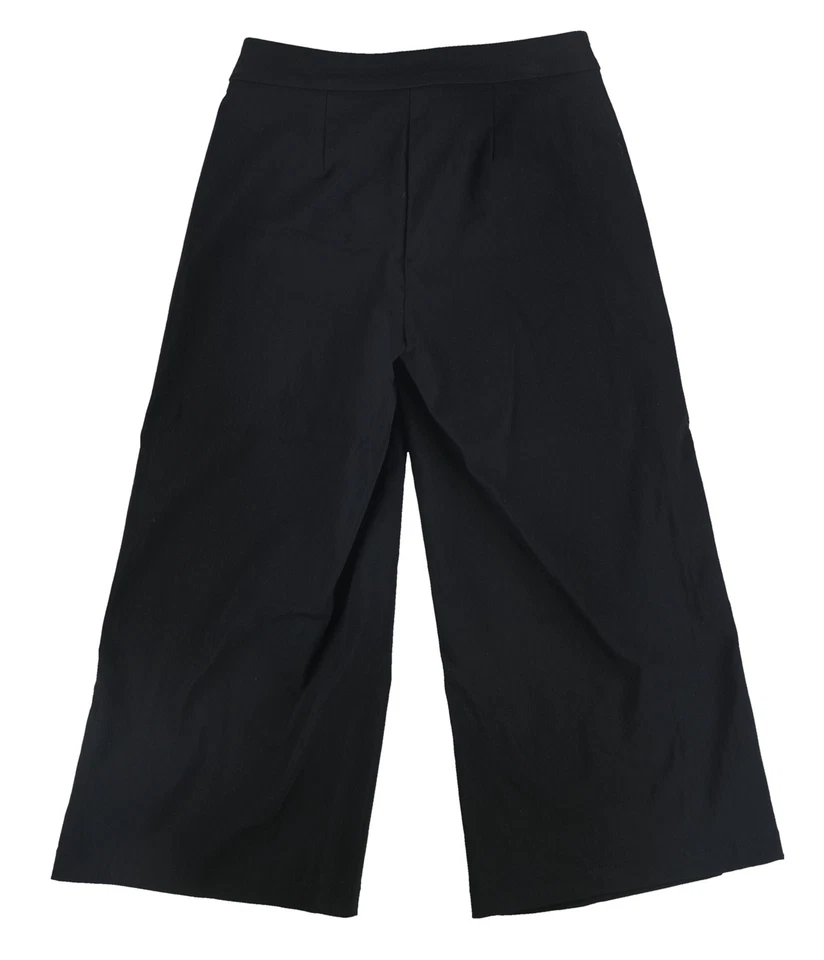 Bar III Womens Black Wide-leg Office Wear to Work Cropped Pants 0 BHFO 5175