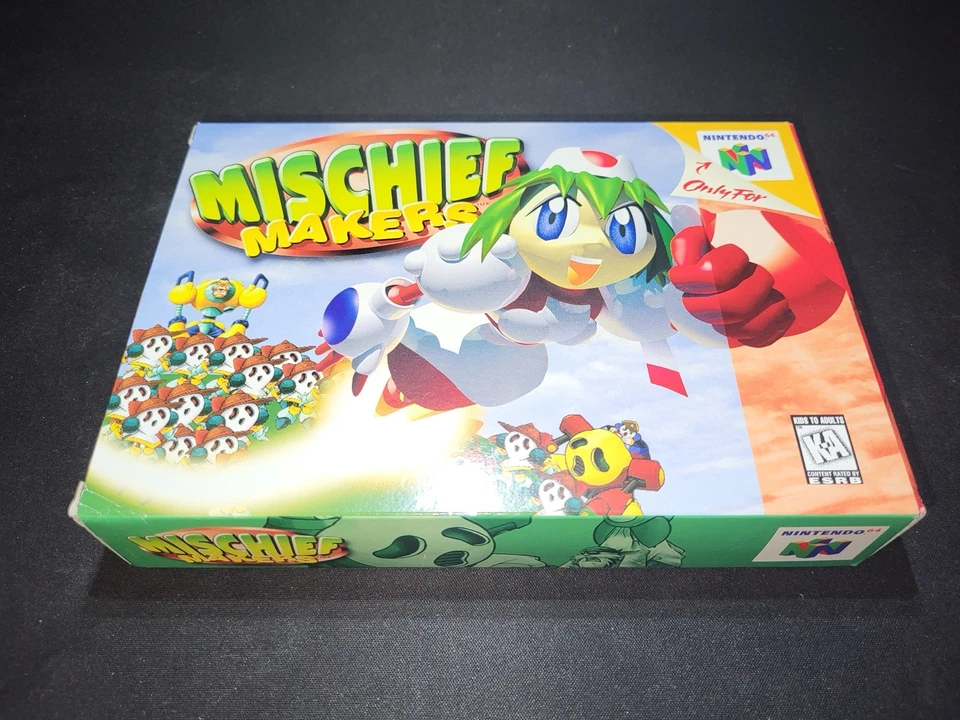 Mischief Makers Nintendo 64 N64 NRMT estado COMPLETO n caja! Foto 1 de 4