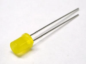 Led Giallo Cilindrico Concavo 5mm (4 pezzi) - Picture 1 of 1