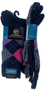 GOLDTOE 3 Pair Men 52% Cotton Premium Comfort Crew Socks Shoe Sz 6-12.5 Gold Toe - Picture 1 of 10