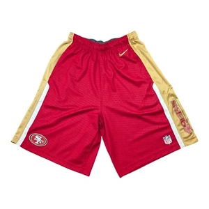 Nike San Francisco 49ers Shorts Mens 10" Red Nike On Field NFL Athletic 536489 - Picture 1 of 9