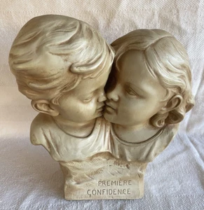 VINTAGE MARKO MANUFACTURING BUST BOY GIRL BERGENFIELD KISS ITEM #2860 GORGEOUS!! - Picture 1 of 15