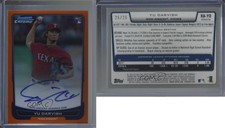 2012 Bowman Chrome Orange Refractor /25 Yu Darvish #RA-YD Rookie Auto RC