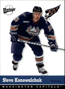 2000-01 UD Vintage Capitals Hockey Card #363 Steve Konowalchuk