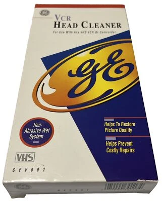 GE VCR Head Cleaner VHS Head Cleaner Brand New Factory Sealed - Image 1 of 4