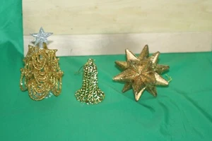 bag#13 assorted gold tone Christmas ornaments - Picture 1 of 2