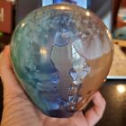 1992 Phil Morgan 6" Krystaliczny wazon ceramiczny Ovoid Seagrove, NC