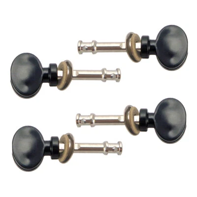 4pcs Black Ukulele Friction Pegs Tuning Machines for Ukulele Guitar 4 String - Image 1 of 4