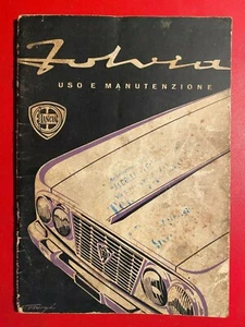 LANCIA FULVIA LIBRETTO USO E MANUTENZIONE , IX - 1963 ORIGINALE Auto d'epoca - Foto 1 di 9