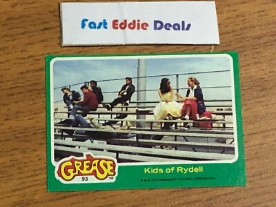 TOPPS 1978 THE GREASE THE MOVIE BUBBLEGUM CARD 93 THE STUDENTS OF RYDELL HIGH - Image 1 of 2