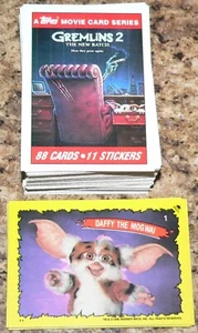 Topps 1990 Gremlins 2. Complete 88 card & 11 Sticker set that makes a comp puzz - Picture 1 of 2