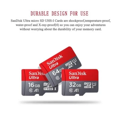MicroSD Card 16G-256GB  Micro TF Memory SD/TF Flash  mini SD for Phone Speaker - Image 1 of 4