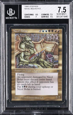 1994 MAGIC: THE GATHERING LEGENDS NICOL BLOAS BGS 7.5 - Image 1 of 2