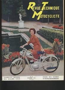 (12B)REVUE TECHNIQUE MOTOCYCLISTE Compte Rendu SALON 1953 / CEMEC - Picture 1 of 1