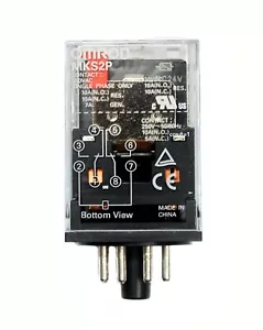 1pc OMRON Relay MKS2P DPDT 2C Load = 10A 250VAC Coil = DC24V 24VDC 24V UL TUV - Picture 1 of 5
