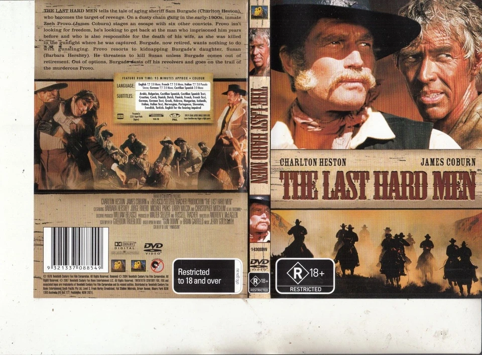 The Last Hard Men-1978-[Charlton Heston]-20th Century Fox-Movie TCF-DVD - Image 1 of 1