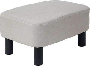 Poggiapiedi Imbottito in Legno Pouf Pouf Sgabello Sgabello Basso Sgabello Divano - Foto 1 di 12