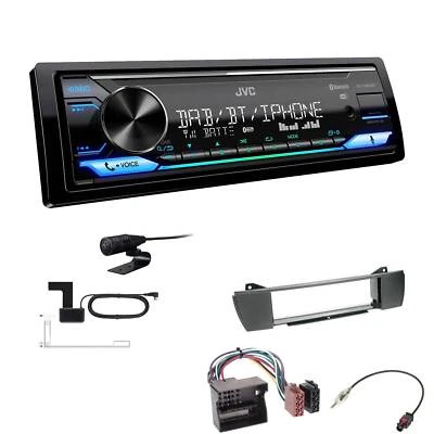 JVC Digital 1-DIN Autoradio DAB+ Bluetooth für BMW Z4 2003-2008 anthrazit - Bild 1 von 4
