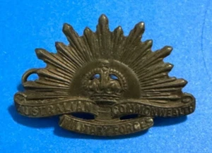 World War I Australian military hat, pin rising Sun - Picture 1 of 3
