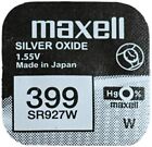 Maxell One 1 X 399 SR927W SB BP Silver Oxide Watch Battery 1.55v Blister Packed