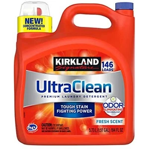 Kirkland Signature Ultra Clean HE Liquid Laundry Detergent, 146 loads, 194 fl oz - Picture 1 of 2