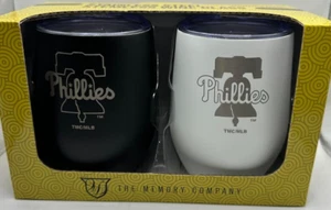 Philadelphia Phillies Stemless Wine Glass Stainless Tumblers MLB Christmas Gift - Picture 1 of 3