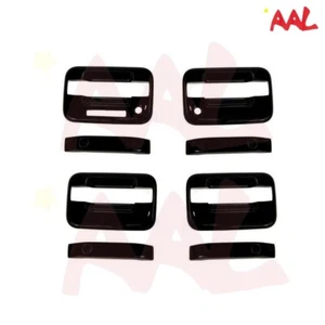 Fit Ford F-150 2004-10 11 12 13 14 Black Cover 4 Door Handle W/ Keypad & Keyhole - Picture 1 of 1