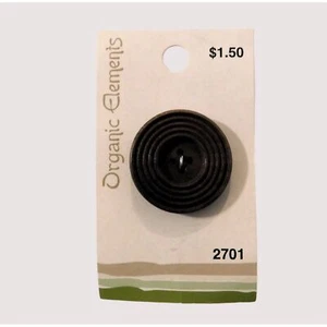Bio Elements brauner Holzknopf 1,25 Zoll 32 mm trocken sauber nur 1 Stück - Bild 1 von 2