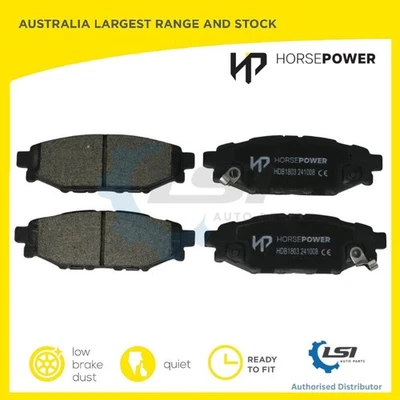 Rear Brake Pads Set suits Subaru IMPREZA 2.0 2.5 SPORTS 2007- - image 1 of 4