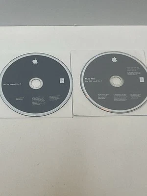 Mac Pro OS X Install Disc 1 & 2 Version 10.4.9  2008 OEM - Image 1 of 3
