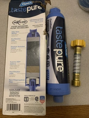 CAMCO 40043 Tastepure Water Filter with Flexible Hose Protector - Image 1 of 4