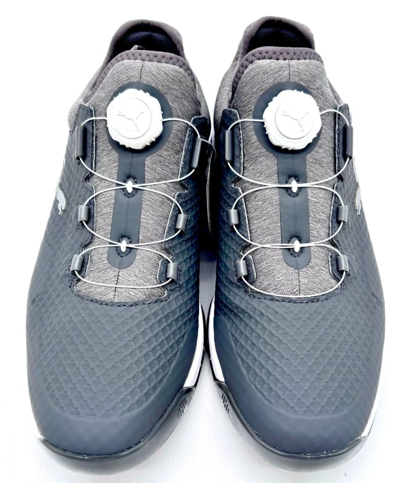 Tênis de golfe PUMA Golf Proadapt Alphacat disco tom silencioso/Puma prata/amarelo: 8 - Imagem 1 de 4