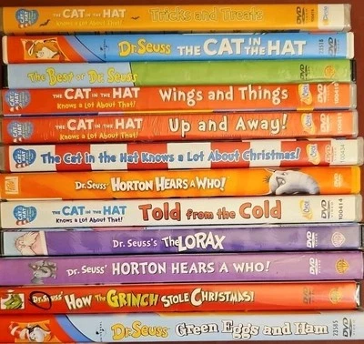 Dr. Seuss (12 DVD Lot) Cat in the Hat, Horton Hears a Who!, Lorax FREE SHIPPING! - Image 1 of 2