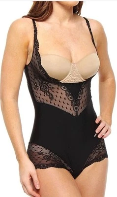 DKNY Jolie Seductive Control WYOB $78 Bodysuit Body Briefer Black 66612 - Image 1 of 4