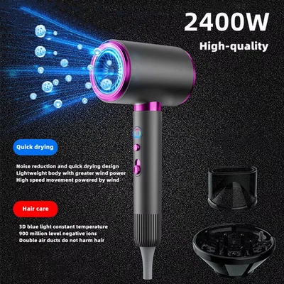 Manufacturer's Direct Selling High-Speed Hair Dryer 2400w High-Power Negative Io - Image 1 of 4
