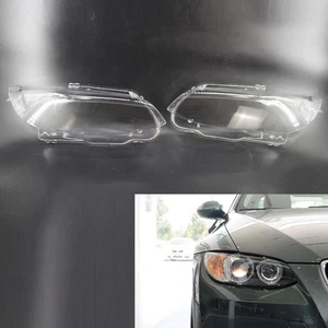 2Pc Auto Headlight Lens Cover Fit For BMW E92/E93 2 Door 2006-2009 M3 2008-2012 - Picture 1 of 11