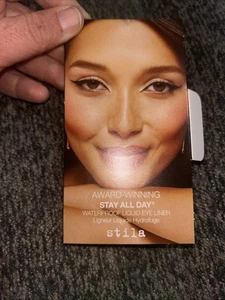 STILA Stay All Day Waterproof Liquid Eye Liner-Intense Black 0.008 Oz. NIB - Picture 1 of 3