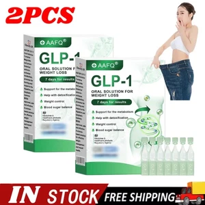 2X AAFQ GLP-1 Soluzione Perdita di Peso, GLP-1 Integratore Gocce per Donna e Uomo - Foto 1 di 17