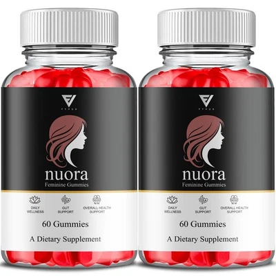 (2 包)Nuora 女性木乃伊,Nuora 女性健康支持 (120 Gummies) — 第 1/4 张图片